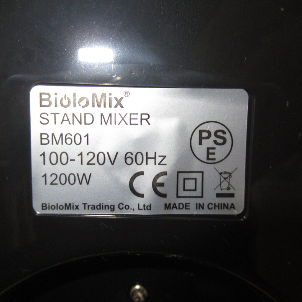 BioloMix　BM601　スタンドミキサー（8）