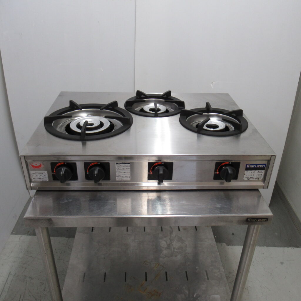 マルゼン　M-213C　3口コンロ　プロパン