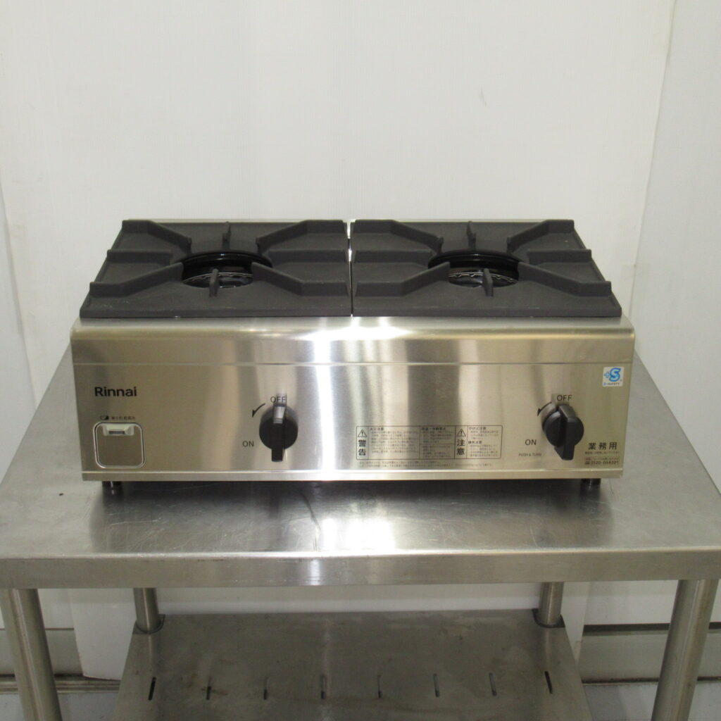 リンナイ　RSB-206N　LPG　2口コンロ